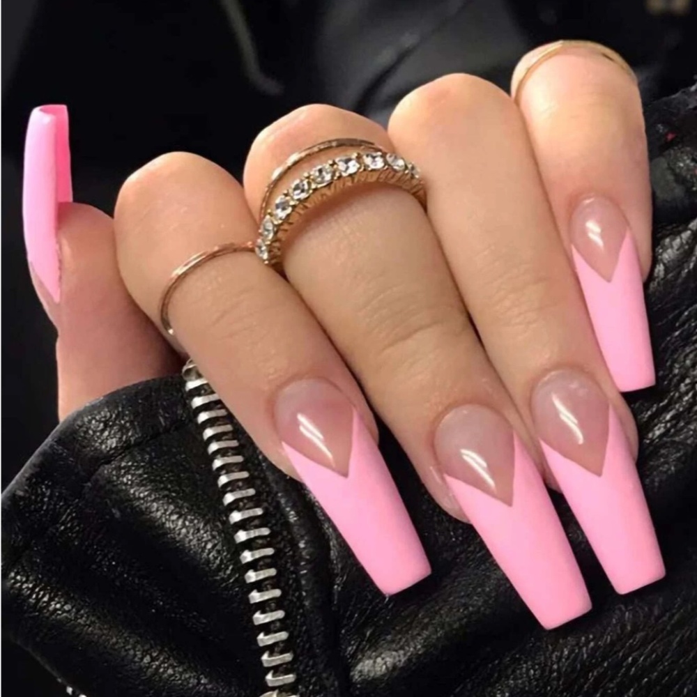 Barbie Pink Long Press On Nails